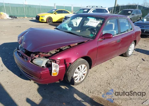 1998 Toyota Corolla Le from USA, damaged, VIN 2T1BR18EXWC012174